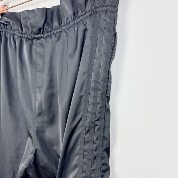 ADIDAS ORIGINALS | 7/8 Length Wide Leg Satin Look Track Pants Women’s Size Small - Picture 13 of 15